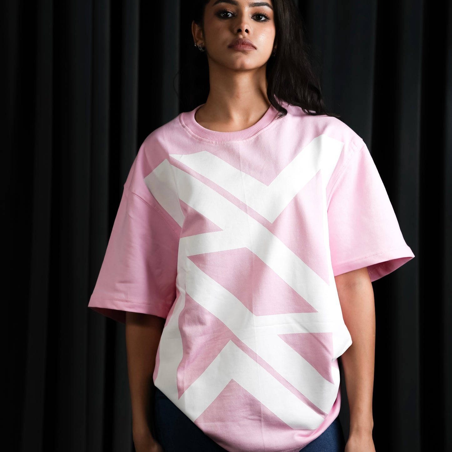 PINK MIRRORED TEE