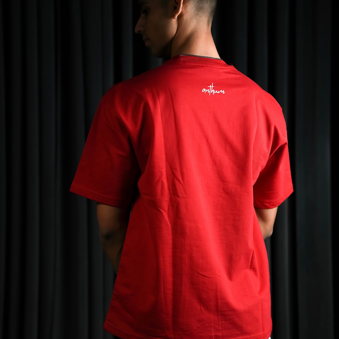 RED MIRRORED TEE