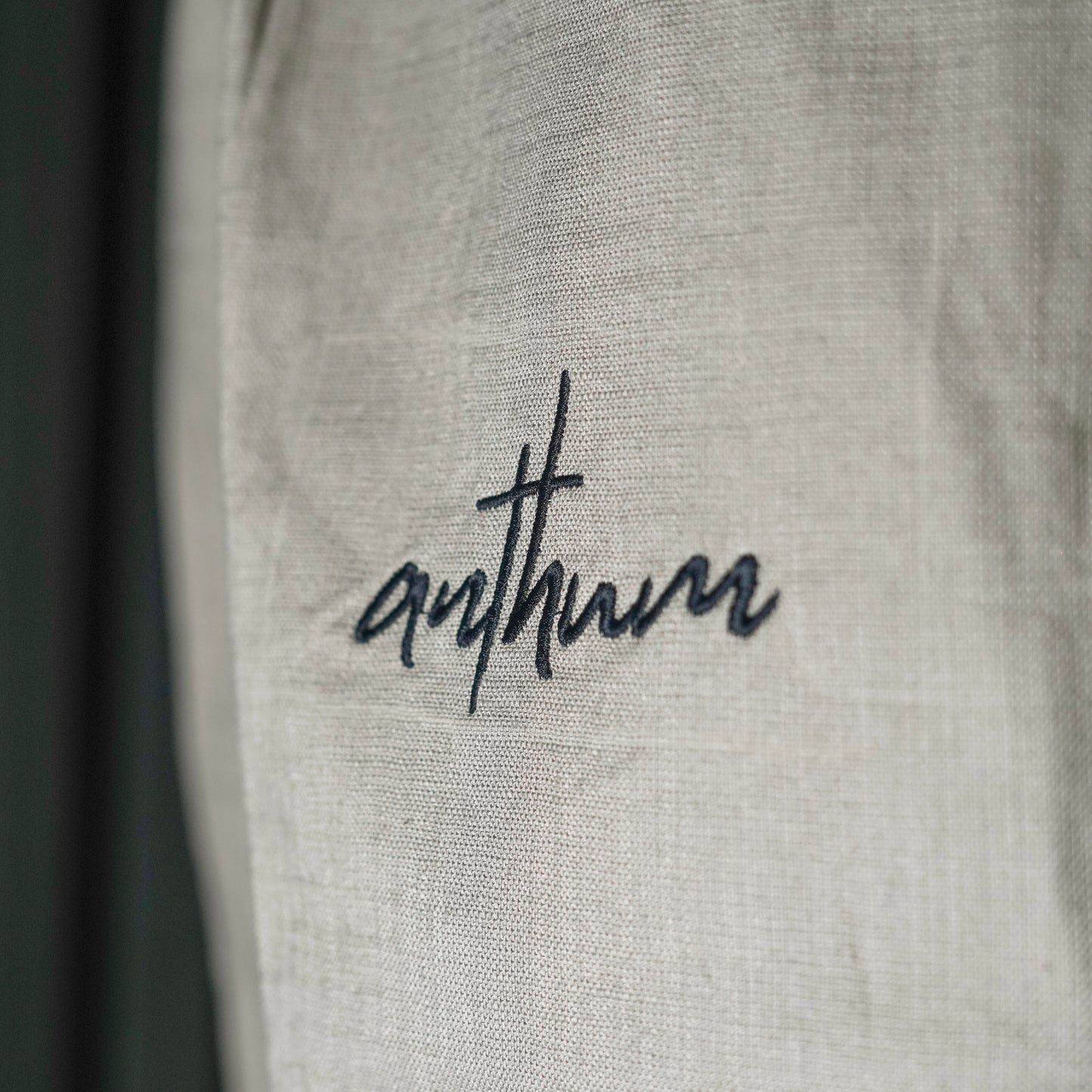 OFF-WHITE LINEN SWEATPANTS