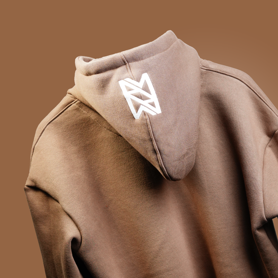 BROWN ESSENTIAL HOODIE