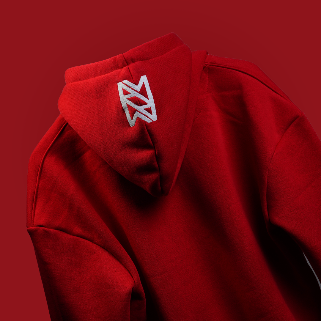 RED ESSENTIAL HOODIE