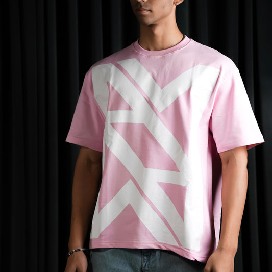 PINK MIRRORED TEE