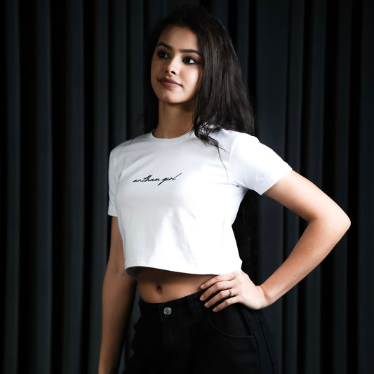 ANTHUM GIRL WHITE CROP TOP
